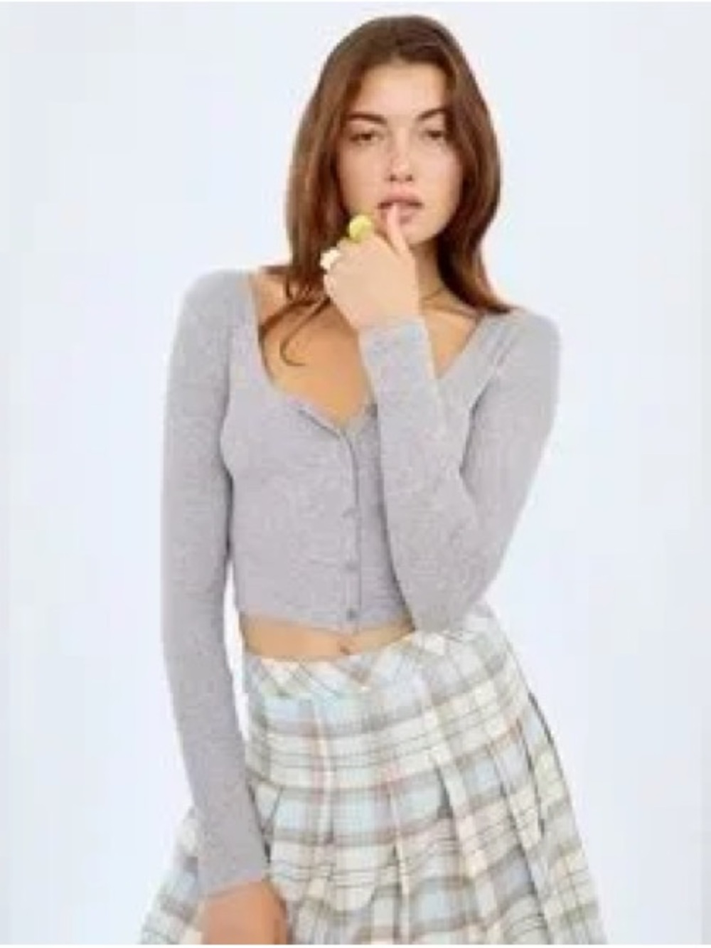 Sunday Best Holly Ribbed Scoop-Neck Top in Turner Taupe